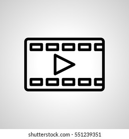 video-player icon. isolated sign symbol