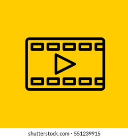 video-player icon. isolated sign symbol