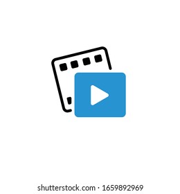 Videos Icon Simple Design Vector 