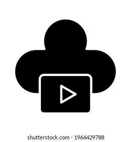 Videos icon vector image. Can also be used for network and data sharing. Suitable for use on web apps, mobile apps and print media.