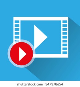 videos and movies graphic design, vector illustration eps10