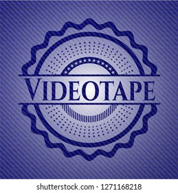 Videotape with denim texture