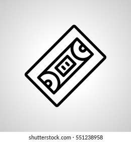 video-tape icon. isolated sign symbol