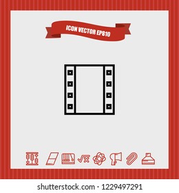 videotape icon vector
