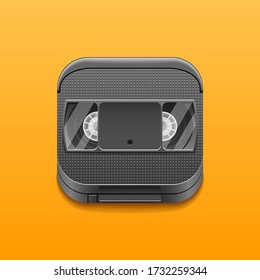 Videotape Retro Icon Logo Vector Symbol