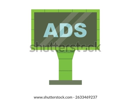 Videotron building Simple flat illustration.
