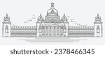 Vidhana soudha Bangalore , illustration Vector