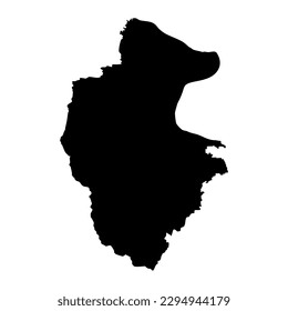 Vidin Province map, province of Bulgaria. Vector illustration.