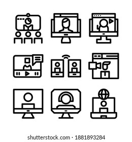 icono de llamada vidio o logotipo símbolo de signo aislado ilustración vectorial - Colección de iconos vectoriales de estilo negro de alta calidad
