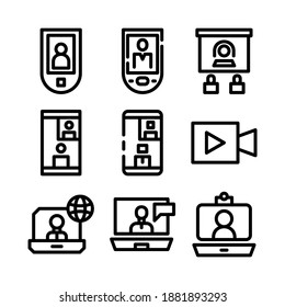 vidio call icon or logo isolated sign symbol vector illustration - Collection of high quality black style vector icons
