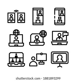 vidio call icon or logo isolated sign symbol vector illustration - Collection of high quality black style vector icons
