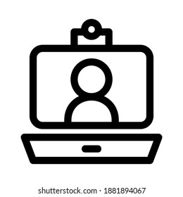 vidio call icon or logo isolated sign symbol vector illustration - high quality black style vector icons
