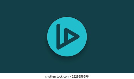 VIDT Datalink, VIDT Token cryptocurrency logo on isolated background with copy space. 3d vector illustration of VIDT Datalink, VIDT token icon.