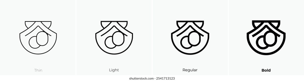 Vieira-Symbol. Dünnes, helles Design im regulären und kühlen Stil, einzeln auf weißem Hintergrund