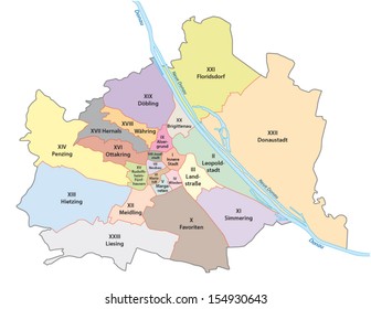vienna administrative map