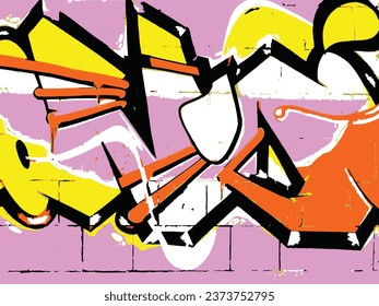 Vienna, Austria, October 07.2023. Abstract image hand drawn vector illustration