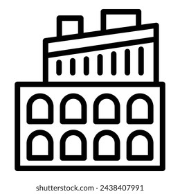 Vienna capital tour icon outline vector. Viennese sightseeing trip. National cultural heritage