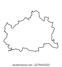 Vienna map of Austria. Vector illustration.