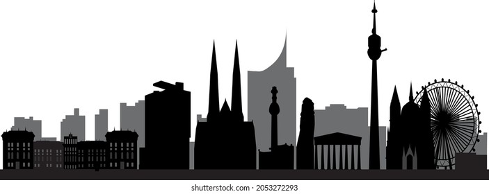vienna skyline with hotel tower and architecture