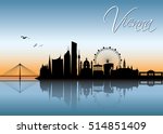 Vienna skyline - vector illustration