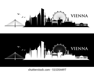 Vienna skyline - vector illustration
