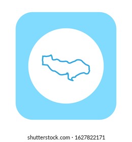 Vientiane region map in country of Laos