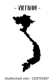 Vietnam black map