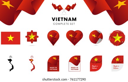 Vietnam complete set. Vector illustration.