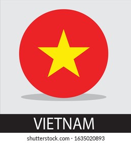 vietnam country flag symbol with a white background