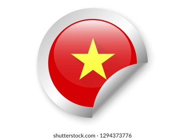 Vietnam country flag. vector illustration 