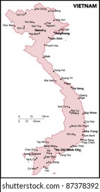 Vietnam Country Map