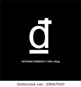 Vietnam Currency Symbol. Vietnamese dong Icon, VND Sign. Vector Illustration
