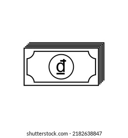 Vietnam Currency Symbol. Vietnamese dong Icon, VND Sign. Vector Illustration