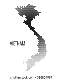 Vietnam Dotted Map,vector