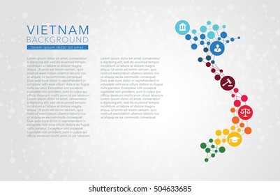 Antecedentes vectoriales punteados en Vietnam