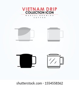 Vietnam Drip Coffee Icon Vector