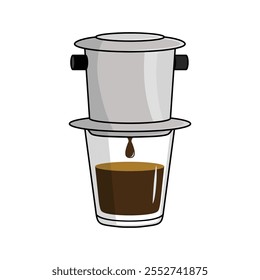 Vietnam drip coffee vector design