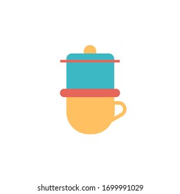 ícono de guion vietnam ilustración vectorial diseño de estilo plano. aislado sobre fondo blanco