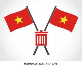 Vietnam Emblem Garbage