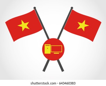 Vietnam Emblem Personal Computer