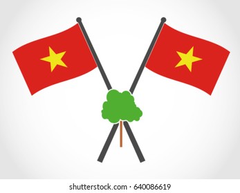 Vietnam Emblem Tree Jungle