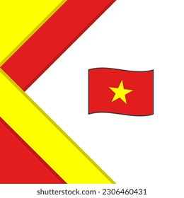 Vietnam Flag Abstract Background Design Template. Vietnam Independence Day Banner Social Media Post. Vietnam Illustration