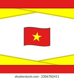 Vietnam Flag Abstrakte Hintergrunddesign-Vorlage. Vietnam Independence Day Banner Social Media Post. Vietnam-Vektorgrafik