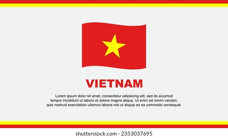 Vietnam Flag Abstract Background Design Template. Vietnam Independence Day Banner Social Media Vector Illustration. Vietnam Design