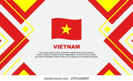Vietnam Flag Abstract Background Design Template. Vietnam Independence Day Banner Wallpaper Vector Illustration. Vietnam Illustration