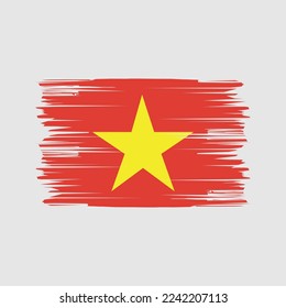 Vietnamflagge - Vektorgrafik