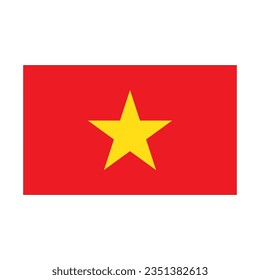Vietnam flag icon vector illustration symbol design
