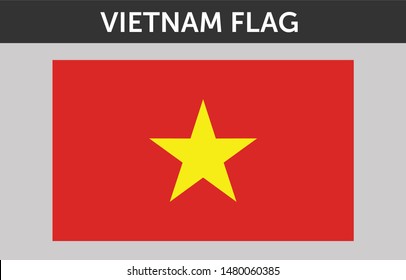 Vietnam flag illustration vector design