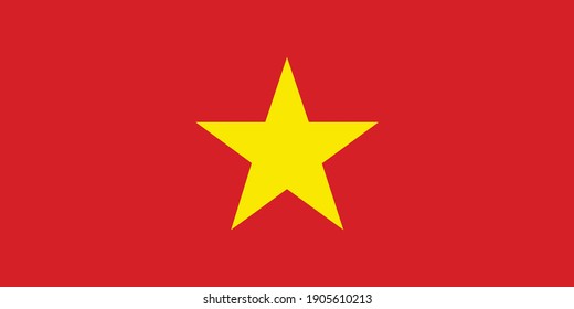 Vietnam flag national emblem graphic element Illustration template design
