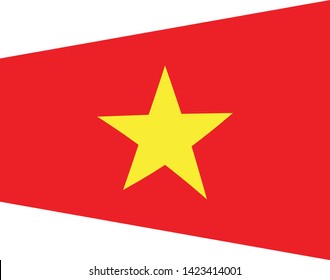 Vietnam  flag. Simple vector Мietnamese flag